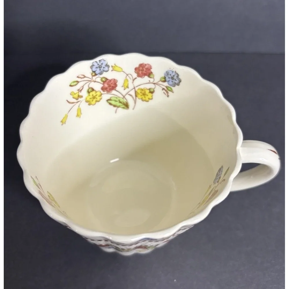 4 Copeland Spode Cowslip Cups Floral 2 3/4